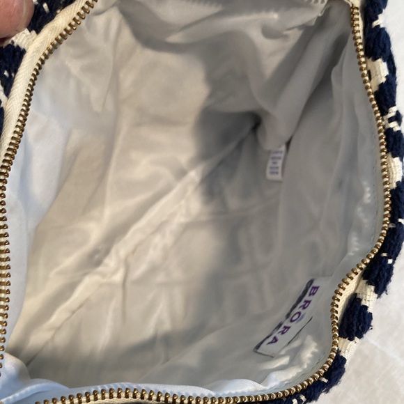 Brora tassel clutch wristlet pouch hand woven India - Picture 11 of 16